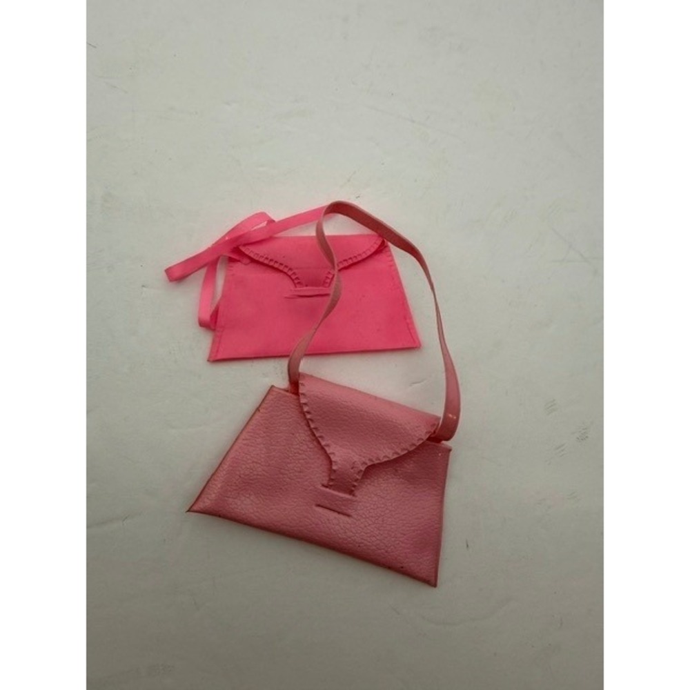 Vintage Fashion Doll Barbie Pink Crossbody Purse Set 2pc Handbags‎ vinyl